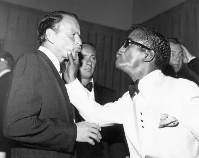 Sammy Davis Jr. and Frank Sinatra